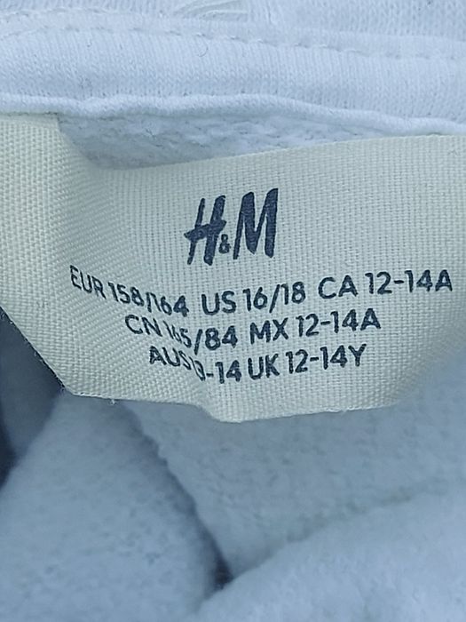 Bluza z kapturem dresowa dziewczęce rozmiar 158/164 firma H&M