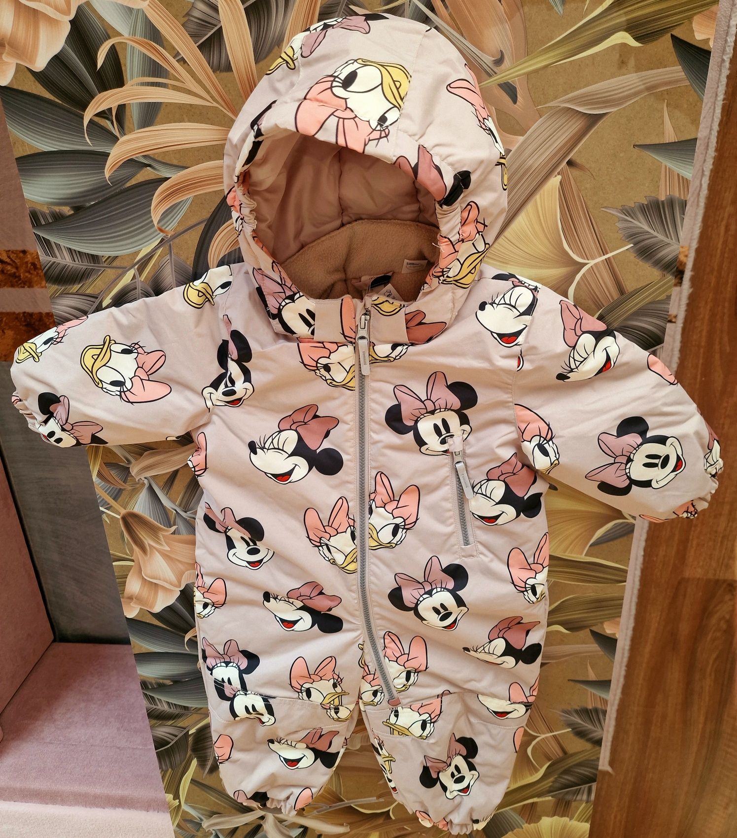 Nowy kombinezon zimowy, narciarski, puszysty H&M r.86 Myszka Minnie