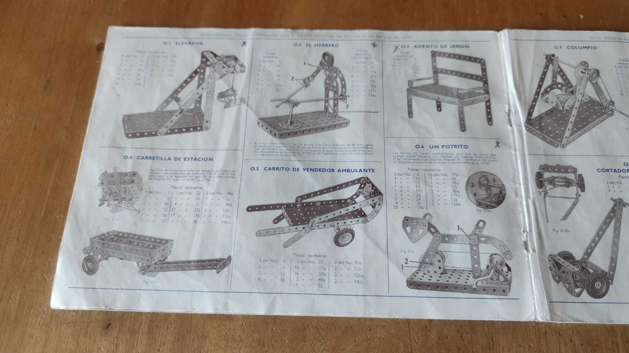 Manual Meccano no. 1 vintage