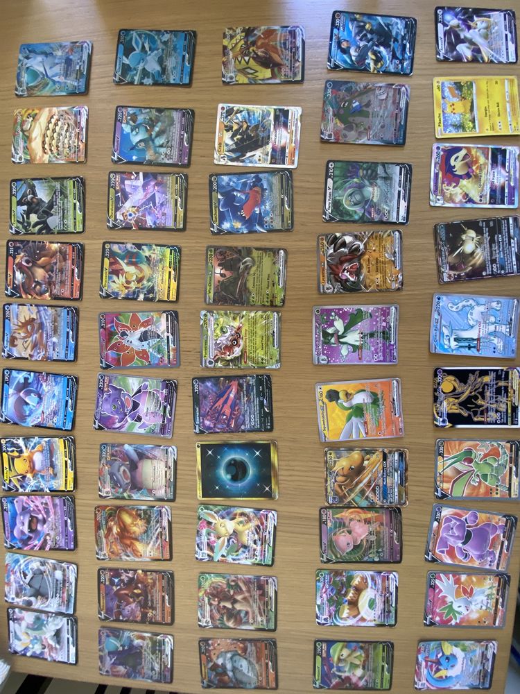 Cartas pokemon raras - conjunto de 50