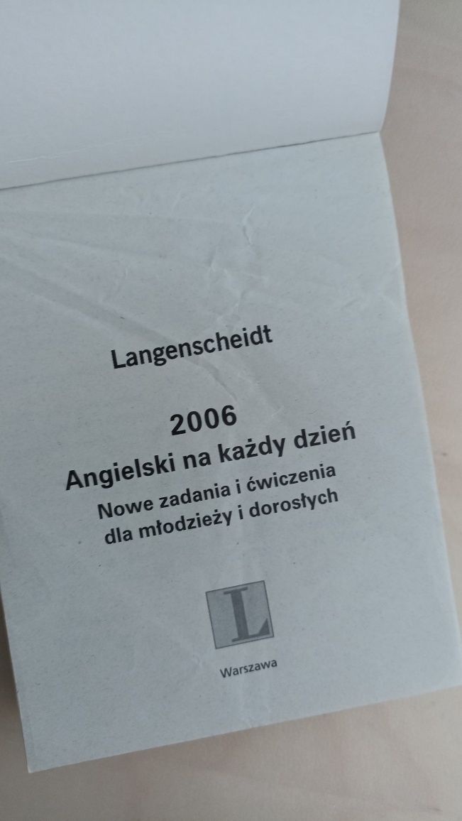 kalendarz 2006 język angielski każdego dnia Langenscheidt
