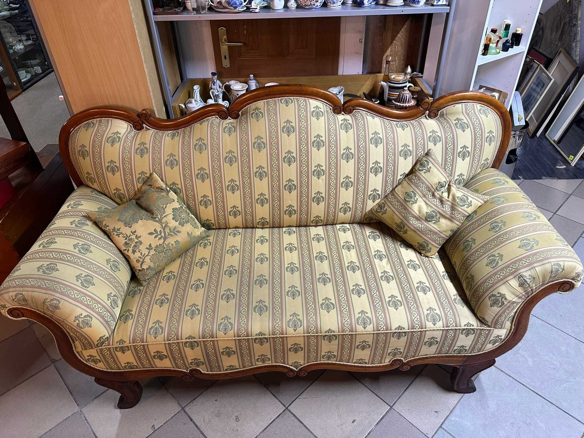 Barokowa Sofa z Holandii DOWÓZ DO DOMU