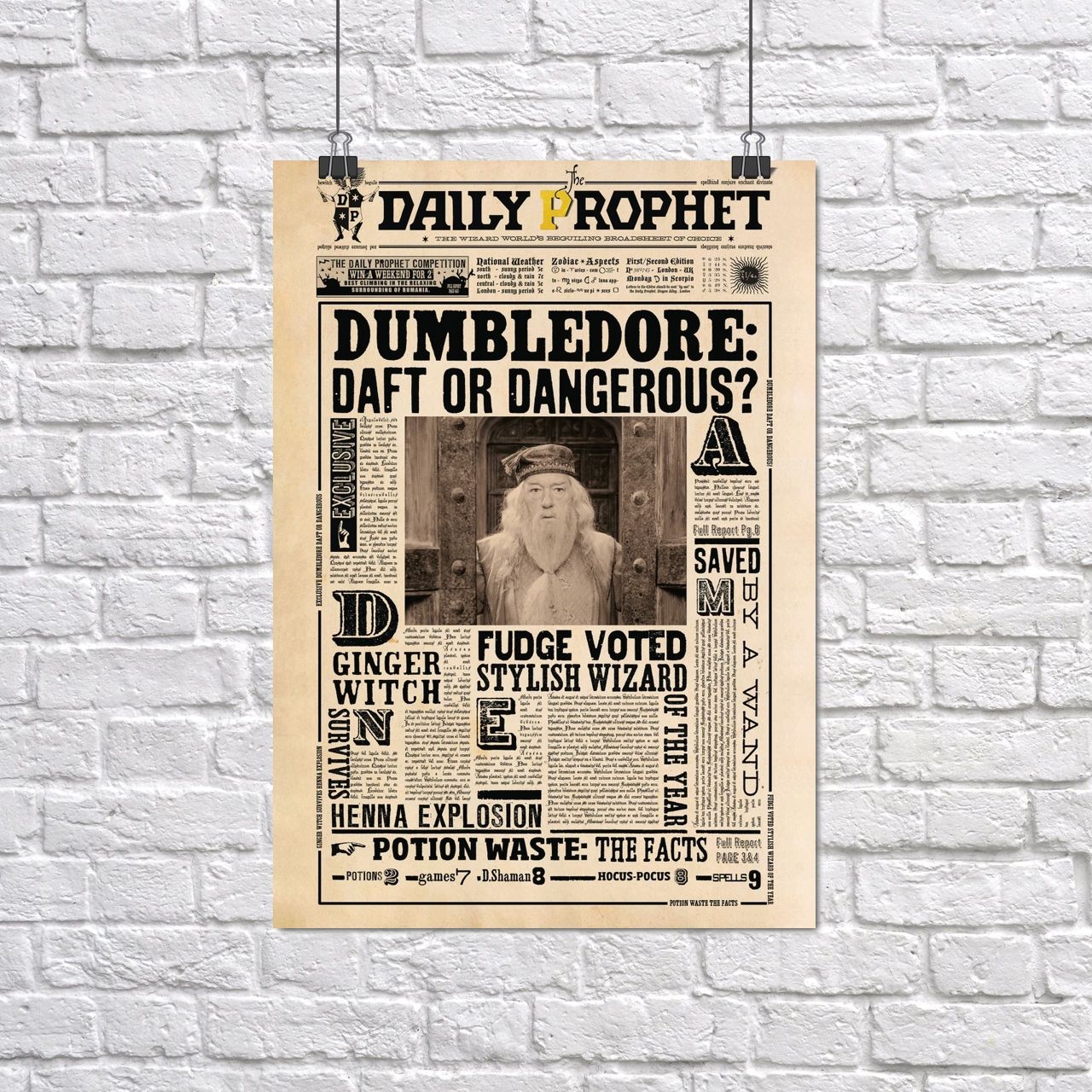 Гаррі Поттер, Дамблдор в Азкабані, Harry Potter, постер, картина