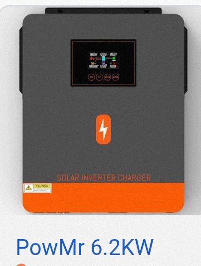 Інвертор гібридний  Powmr 6.2Квт POW-HVM6.2M-48V-N згорений