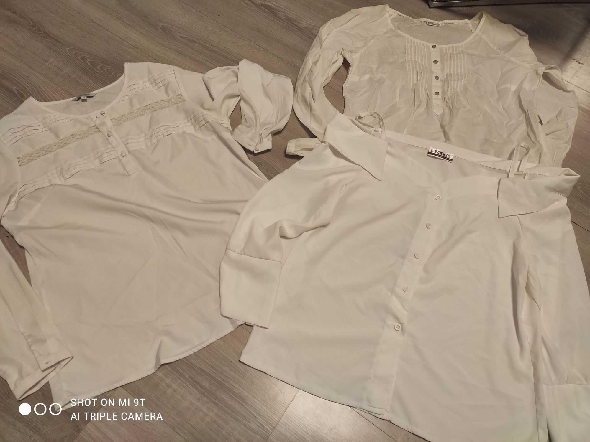 Zestaw ubrań ubrania wizytowe 2 pary spodni  5 par koszul białych  roz