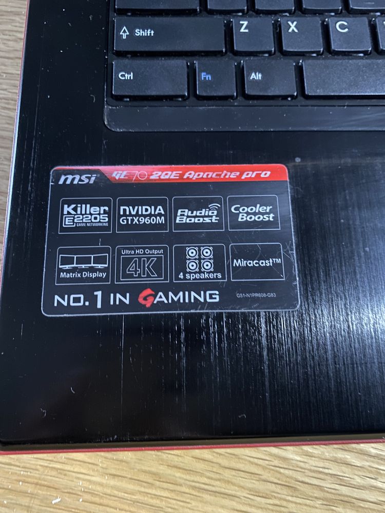 Laptop MSI GE70 2QE Apache pro