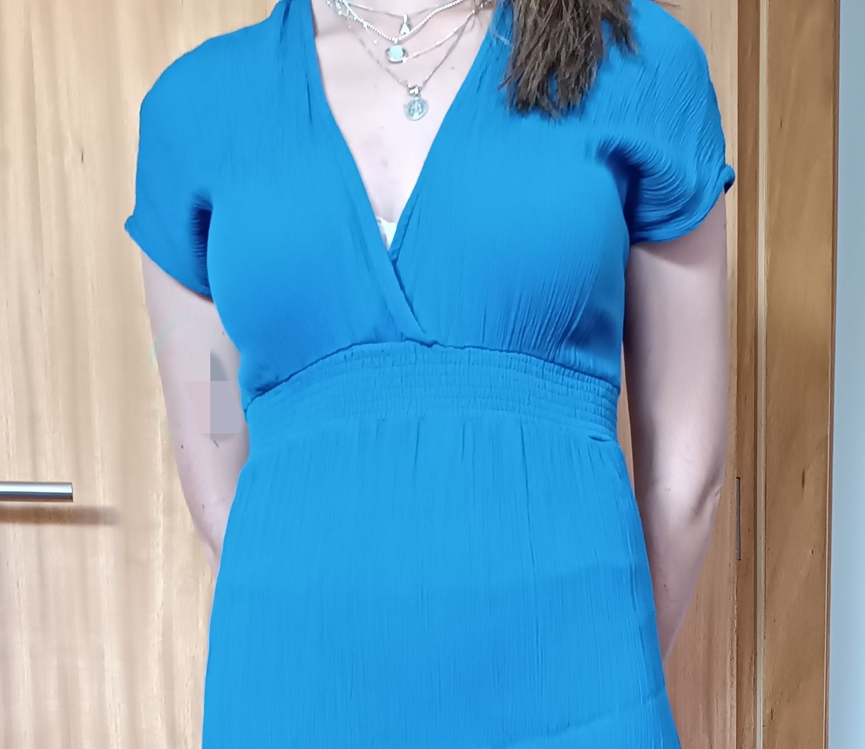 Vestido fluido azul