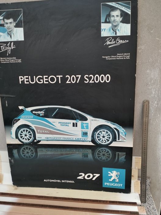 Cartaz promocional Peugeot 207 S2000