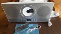 Pionowy zestaw stereo, radio internetowe, DAB+/ FM/CD, USB/MP3, pilot