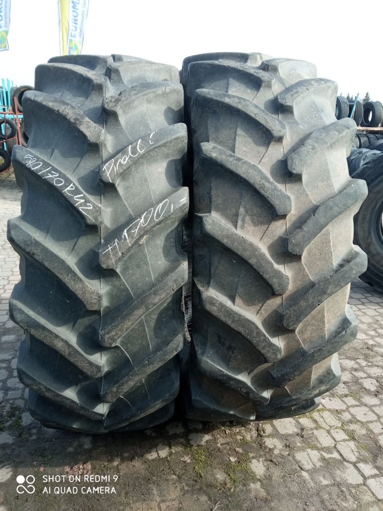 580/70R42 Pirelli  Trelleborg opona używana rolnicza 2 szt