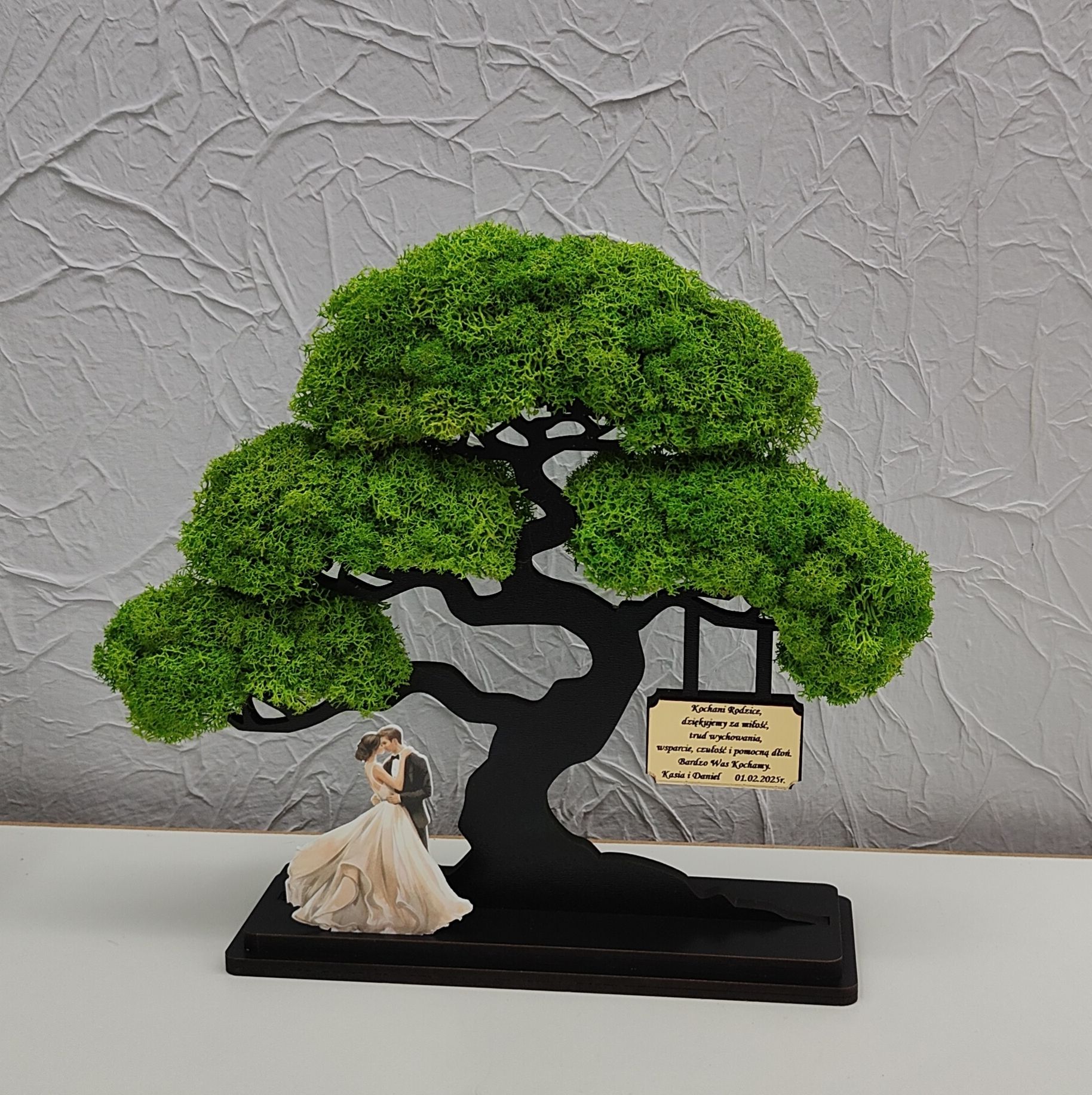 Drzewo bonsai mech 3D stojące ślub podziękowanie rodzicom 30 wzorów 27