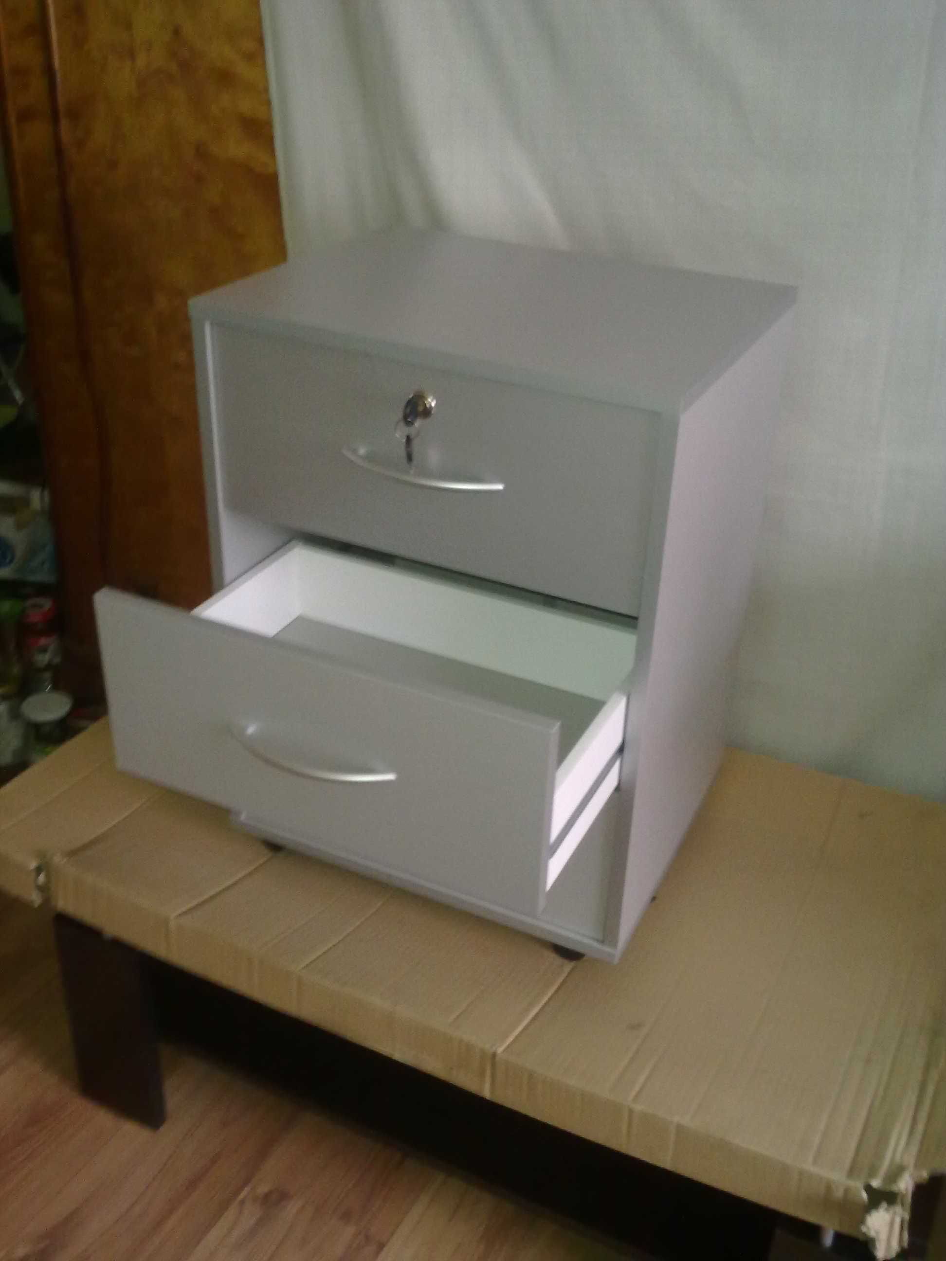 Worky nowy biały kontenerek 3-szuflady