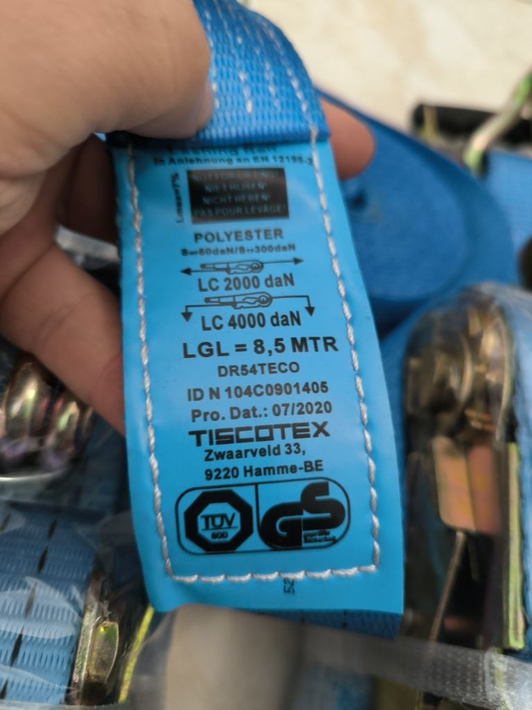 Cintas amaraçao carga camião