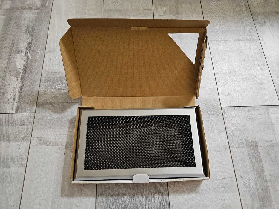 kratka kominkowa 16 x 32 chrom szlifowany stal szczotkowana parkanex