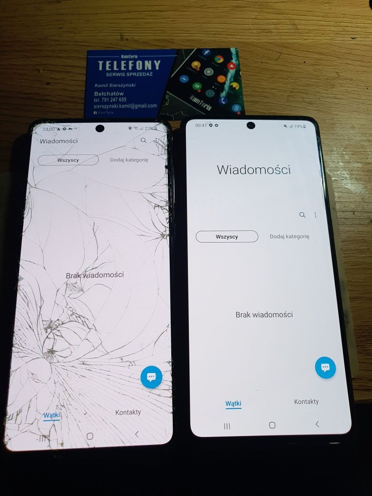 Samsung S23 wymiana zbitej szybki szyby wyświetlacza montaż w cenie