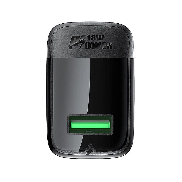 Ładowarka Acefast A90 sieciowa GaN USB-A QC 18W - czarna