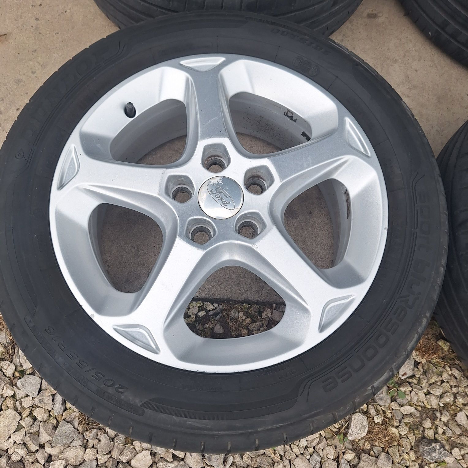 Koła letnie Felgi alu 16 5x108 opony 205/55 16 Ford Focus, C-max