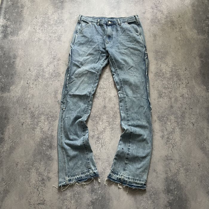 Джинсы sumwon flared клеш drip palm angels type jeans
