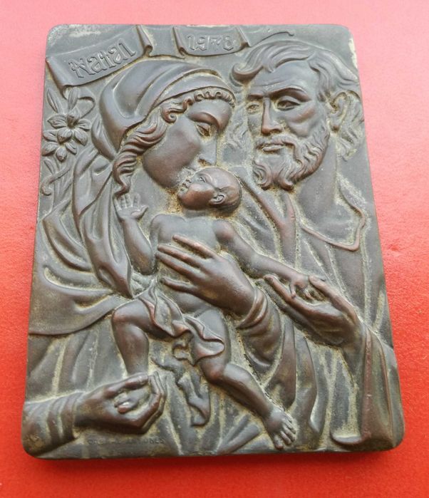 Lote de Medalhas - Placas de Natal (Bronze).