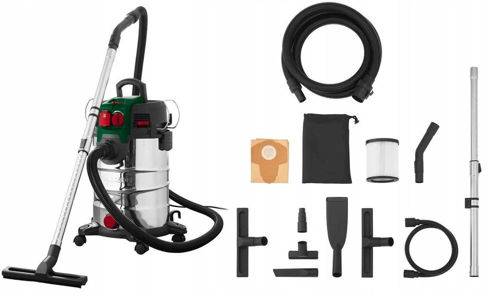 Odkurzacz Przemysłowy Mokro/Sucho PWD 30 C1 Parkside 1500W 30ltr