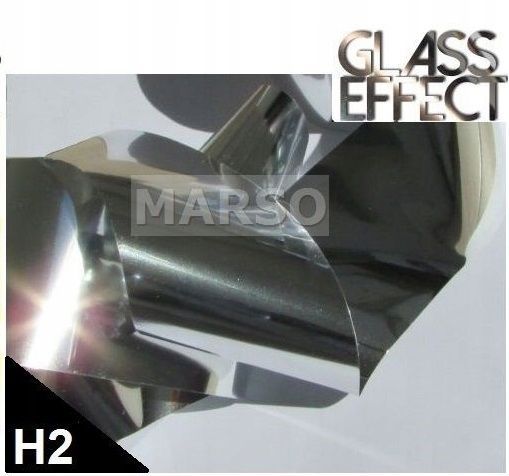 H2 efekt tłuczonego szkła lustra folia glass
