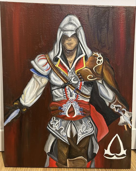 Obraz olejny – Assassin | Ręcznie malowany | 40x50 cm