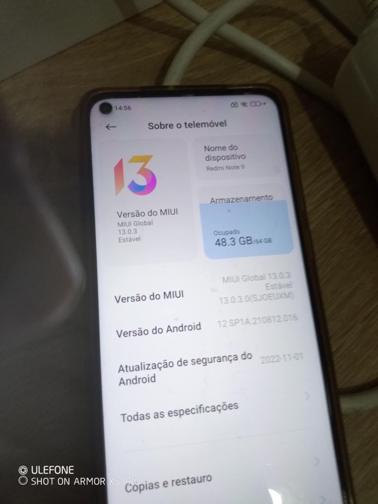 Redmi note 9 com capa