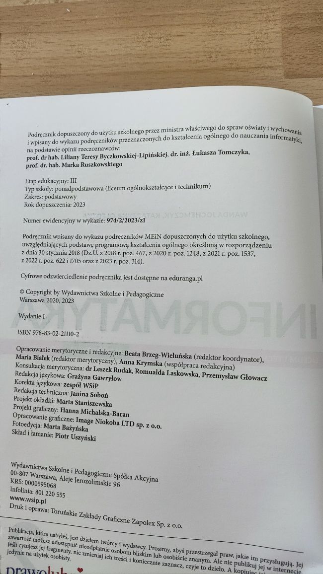 Informatyka 2. Nowa edycja. WSiP