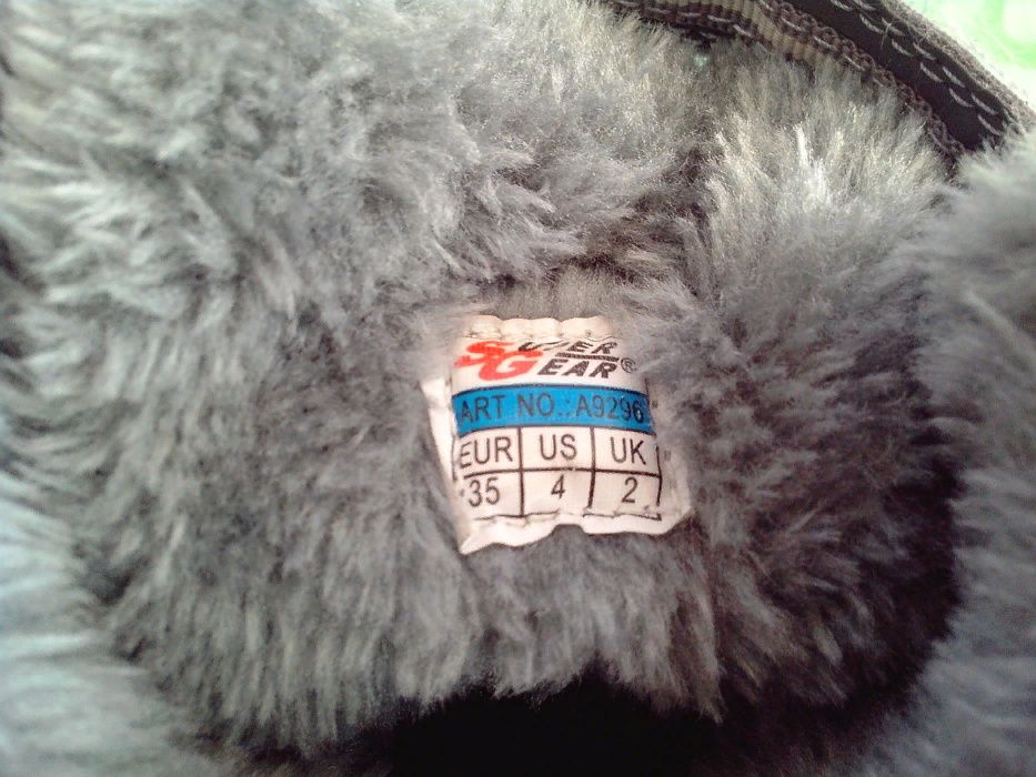 Новые зимние ботинки полусапожки Super Gear 35 р (стелька 23 см)