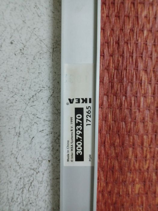 Calhas alumínio e cortinas palhinha Ikea