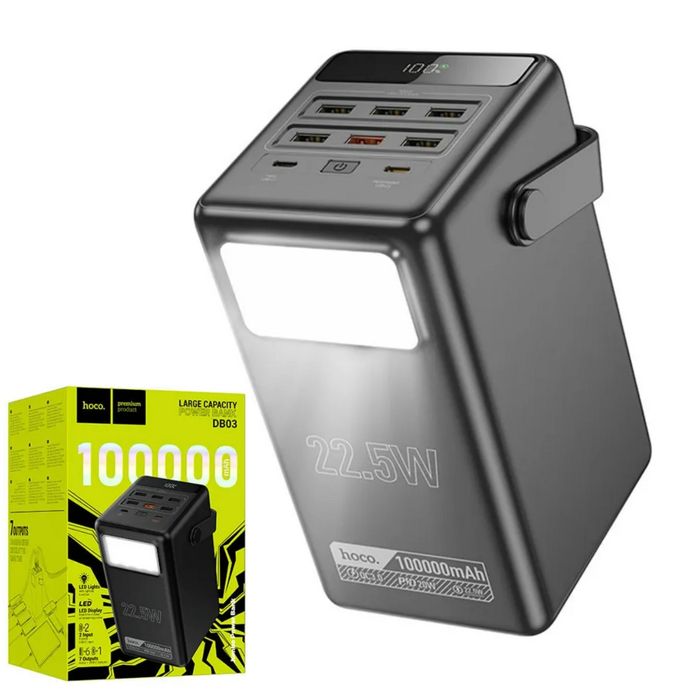 Павербанк hoco 100 000mAh(22.5w). Швидка зарядка.Оригінал
