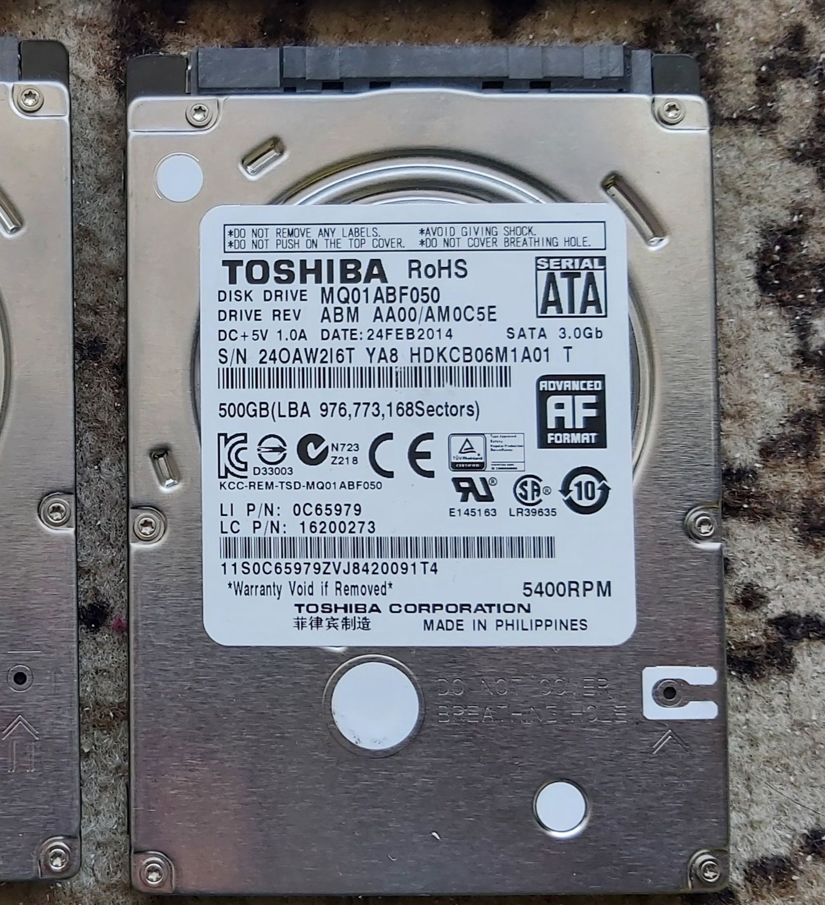 Dysk twardy sata do laptopa 500gb