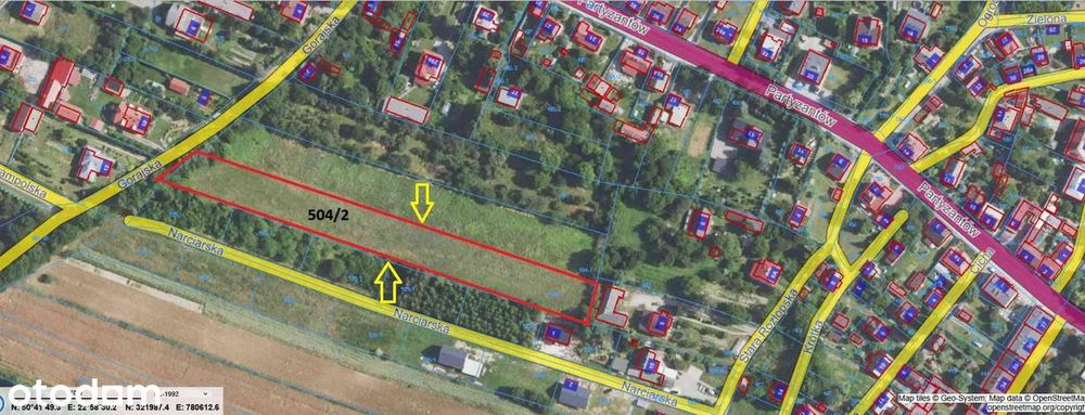 54 ary. Atrakcyjna działka budowlana, okazja !