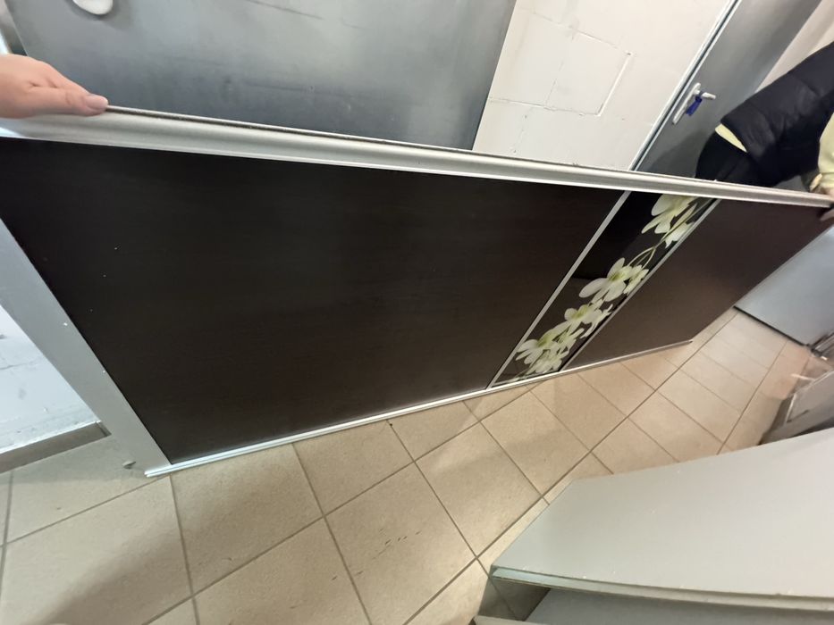 2x drzwi przesuwne do montażu szafy wys 254cm, szer 96cm