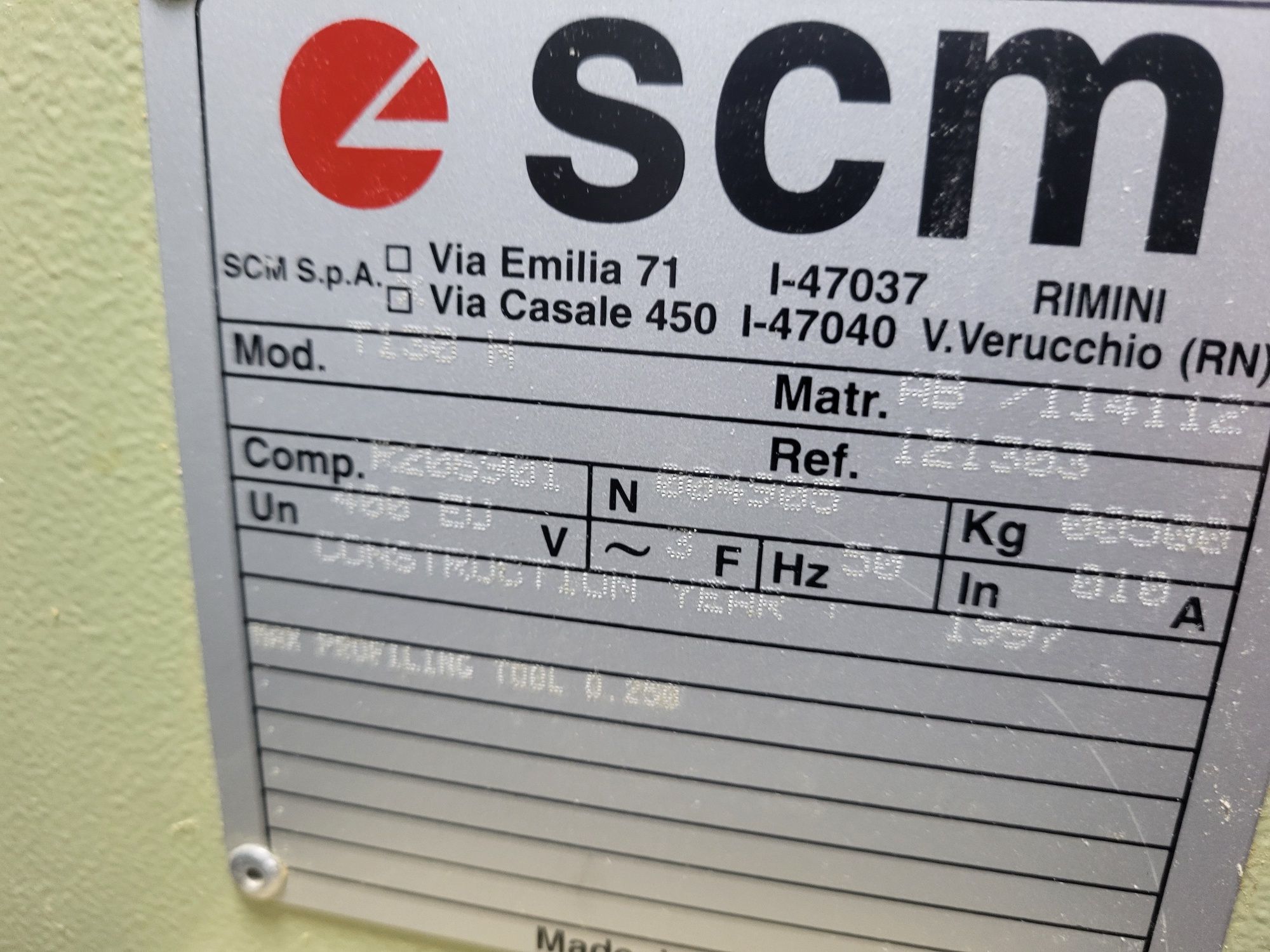 Frezarka dolnowrzecionowa SCM T130N plus części, Steff38