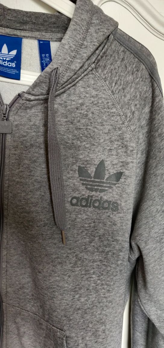 Adidas Originals Zip Hoodie Bluza z kapturem rozpinana szar