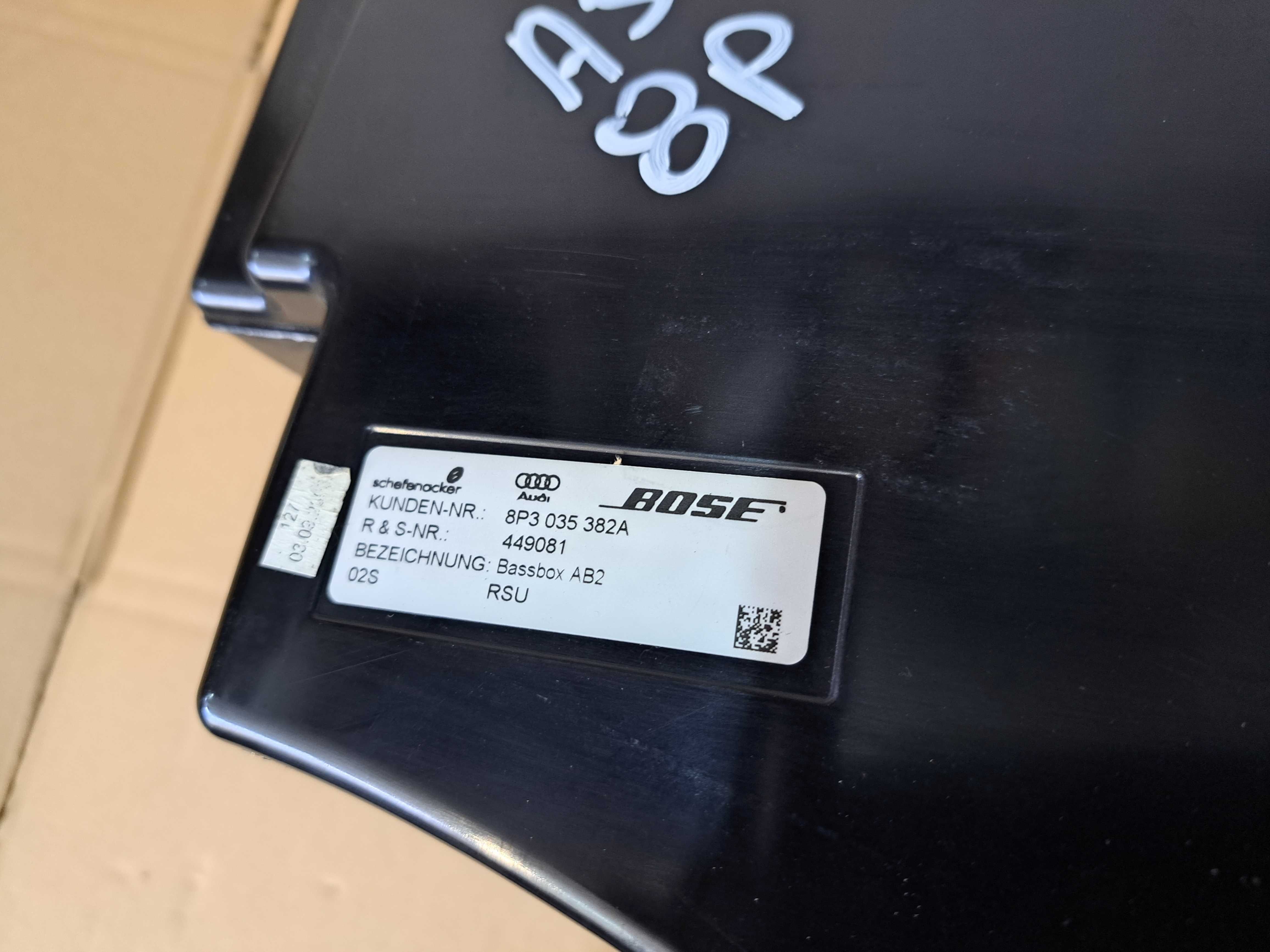 Subwoofer tuba BOSE Audi A3 8P 3D