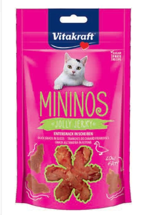 Vitakraft MININOS JOLLY JERKY kaczka 40g d/kota