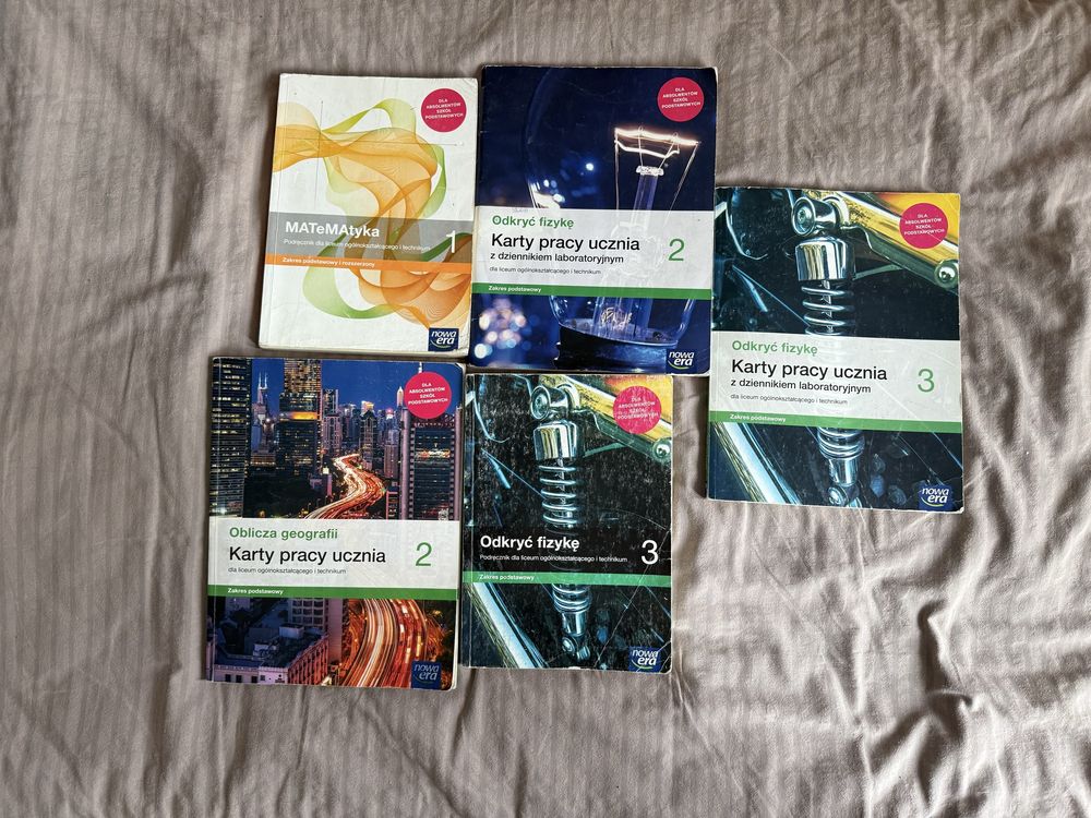 Ksiazki do 1, 2, 3 klasy Liceum kub Technikum