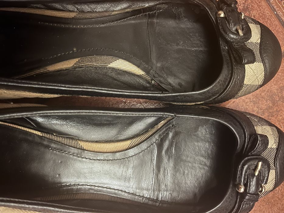 Burberry buty baleriny klasyczne krata 39