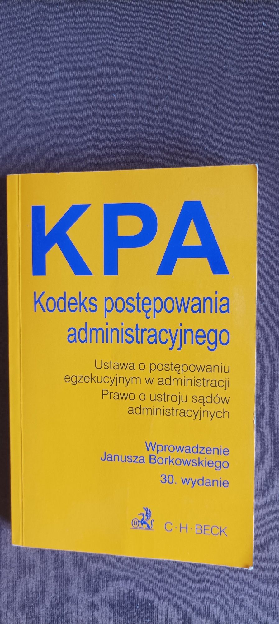 KPA kodeks postępowania administracyjnego BECK