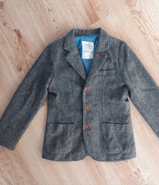 Zara marynarka welniana chłopięca 128
