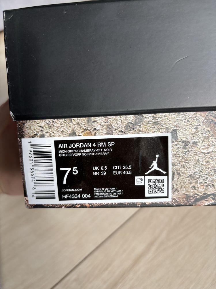 Nike Air Jordan 4 RM SP Nigel Sylvester 40,5