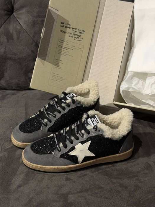 Кеды голден гуз golden goose зимние кеды с мехом