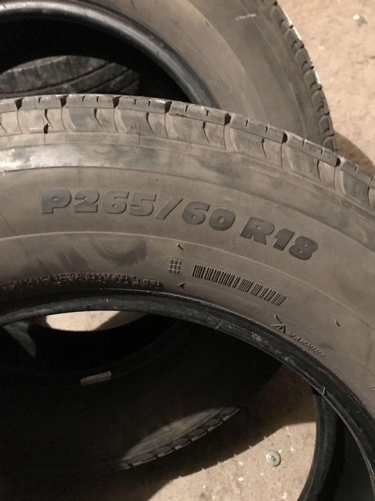 Резина летняя Michelin 265/60R18 шины колёса