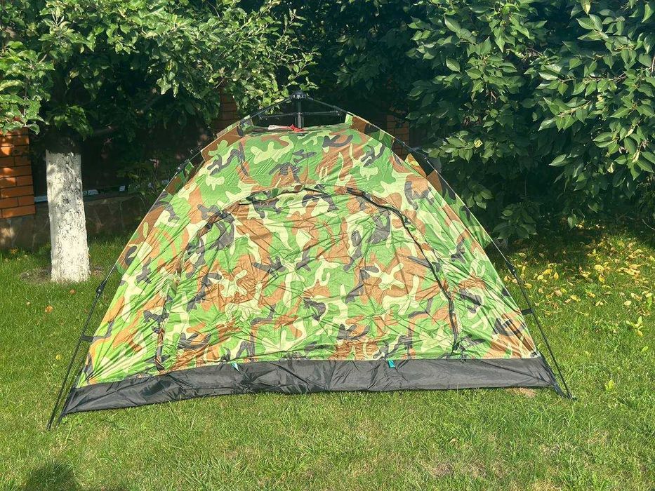 ‼️ Намет туристичний для кемпінгу. Палатка війскова камуфляж хакі ‼️