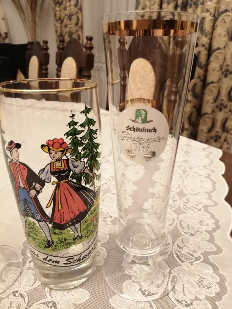 Szklanki do piwa. Kolekcja niemiecka.