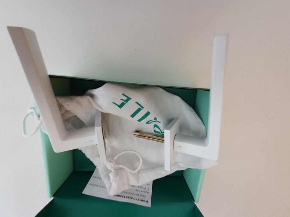 Klamki Aprile, białe 7 sztuk