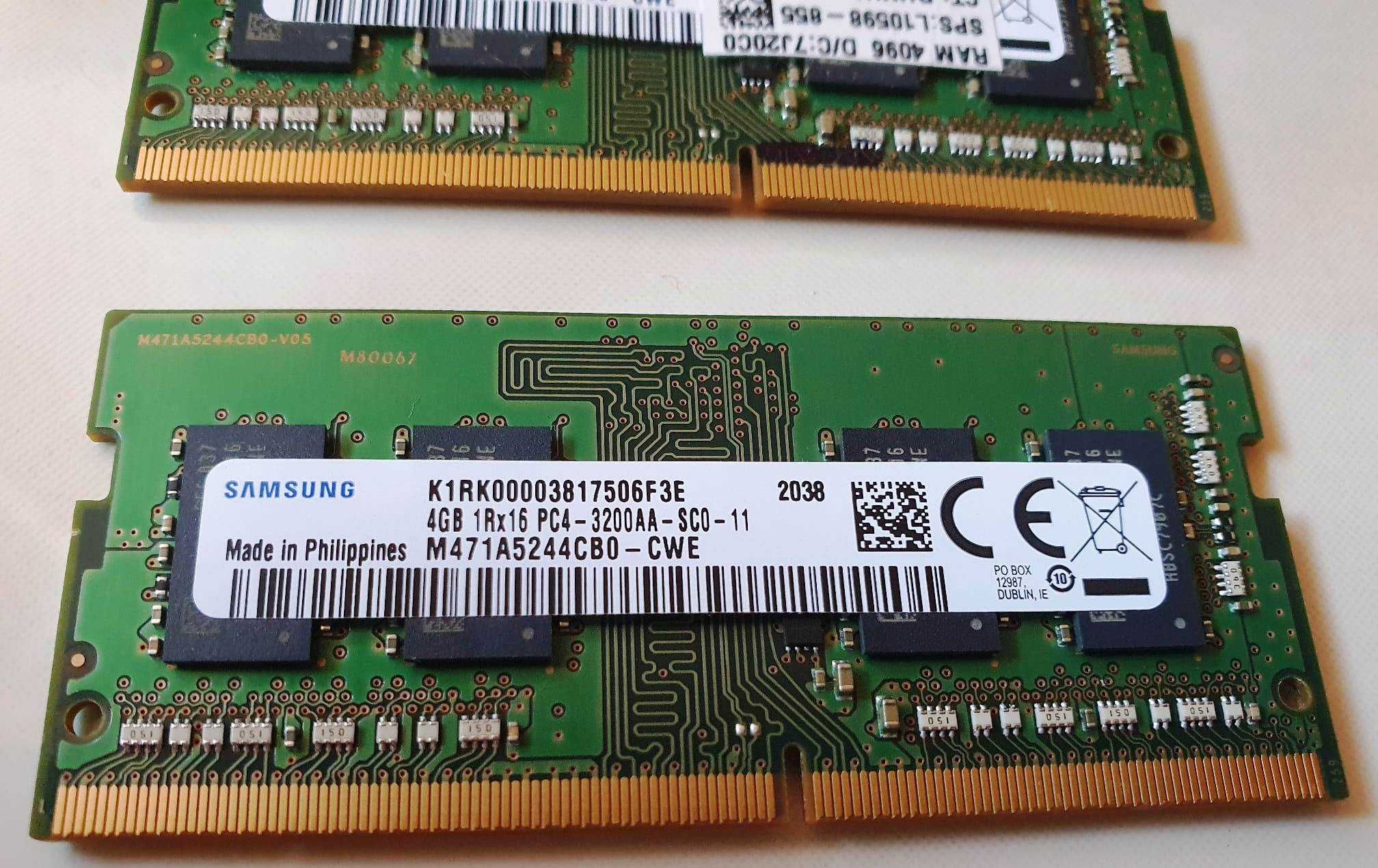 Pamięć ram DDR4 2x4Gb  (3200MHZ)
