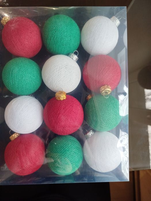 Новорічні прикраси для ялинки, кульки, іграшки